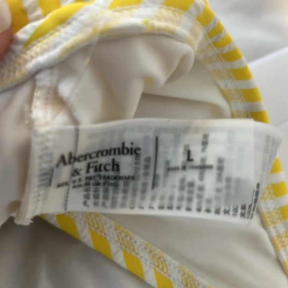 {Abercrombie & Fitch} Bralette Knot Front Adjustable Straps Swim Bikini Top - Picture 4 of 5